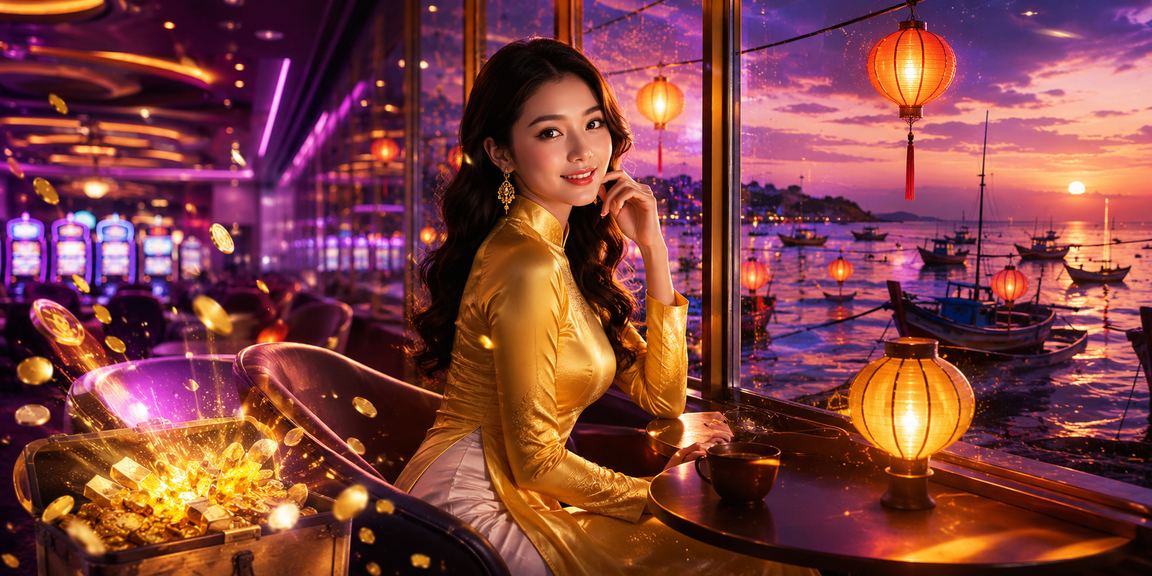 Người dùng tra cứu mẹo cá cược casino tại Hội An với trang phục áo dài