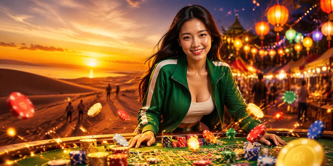 Người chơi xem tỷ lệ kèo thể thao tại chợ đêm Mũi Né buổi tối